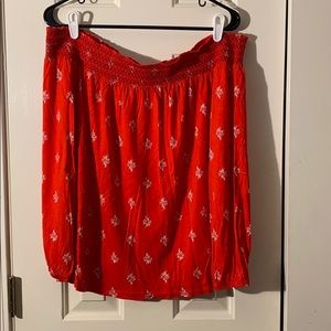 Off the shoulder top